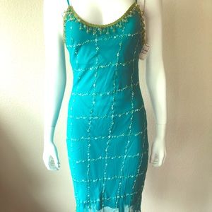 BETSEY JOHNSON EMBELLISHED DRESS NWT SZ M